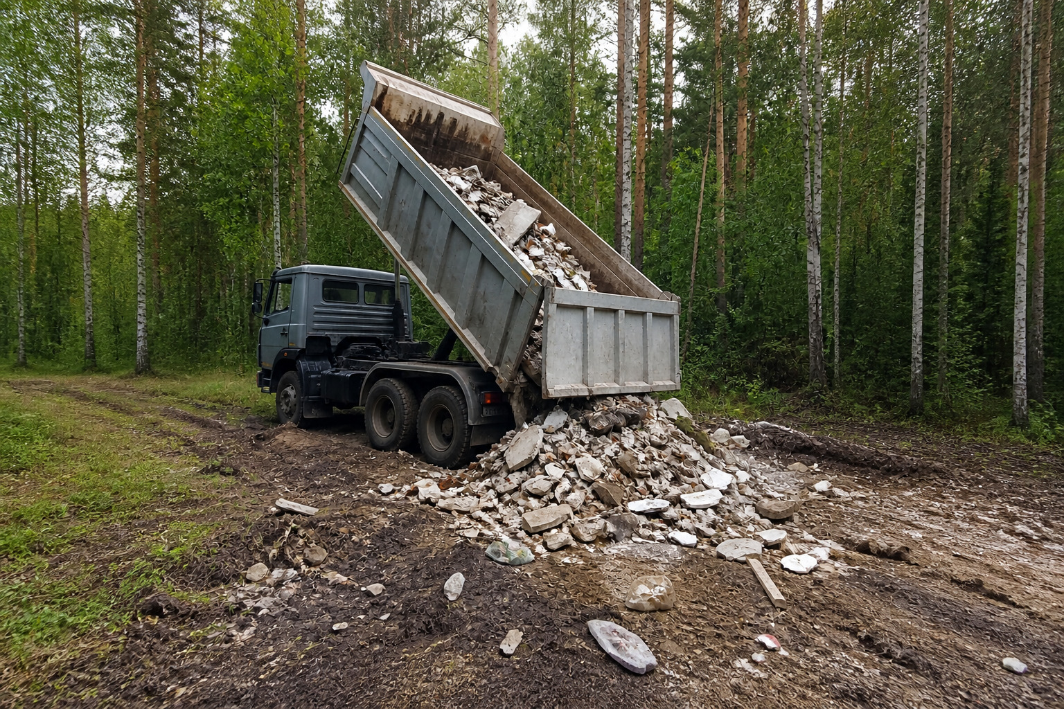 Снова сброс мусора в неположенных местах. И снова — штрафы от Минэкологии